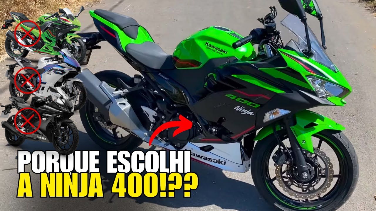 PORQUE COMPREI A KAWASAKI NINJA 400 E N&Atilde;O A R3 CONNECTED 2026!??