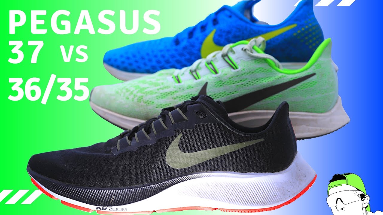 Nike Pegasus 37 Full Review + Pegasus 36 & 35 Running Shoe Comparison