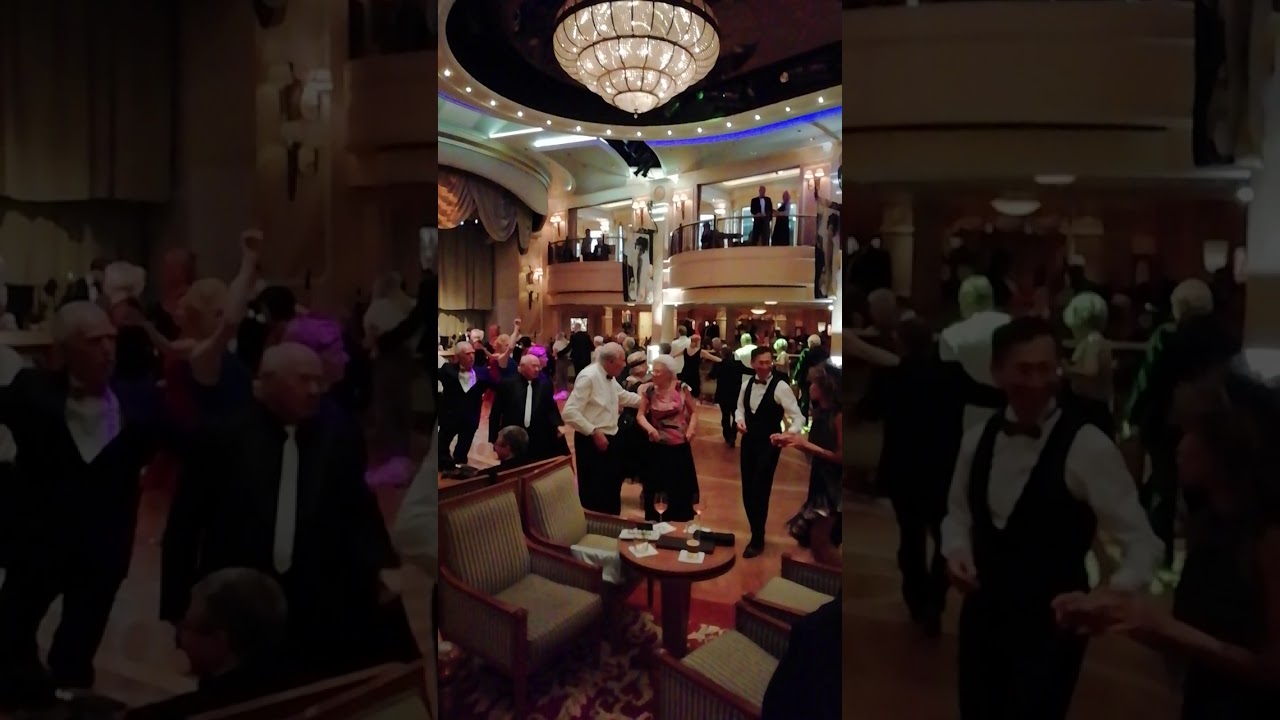 Cruise Cunard QV ballroom dance. 郵輪舞会