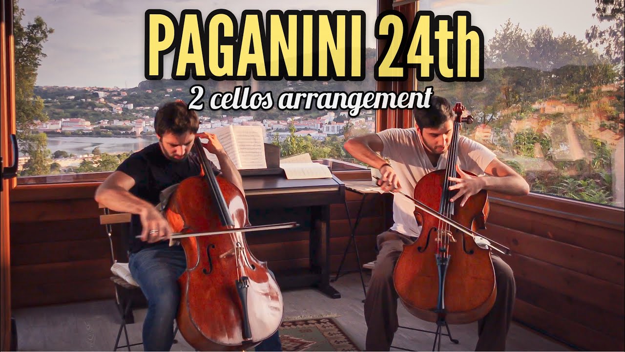 Paganini 24 caprice on 2 cellos!! Ferr&aacute;ndez & Soltani &acute;s  Short version .