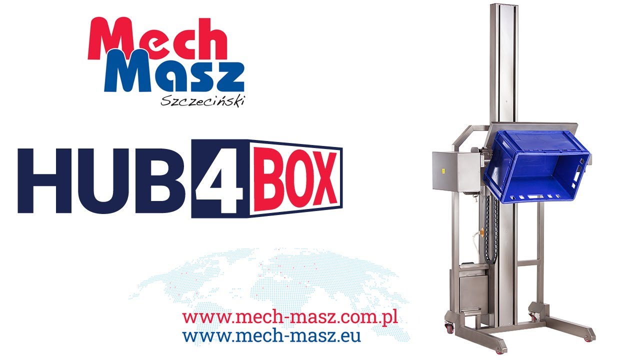 Hub4Box - Wózek do podnoszenia i opróżniania pojemników - Box and bin lifter mobile tipper trolley