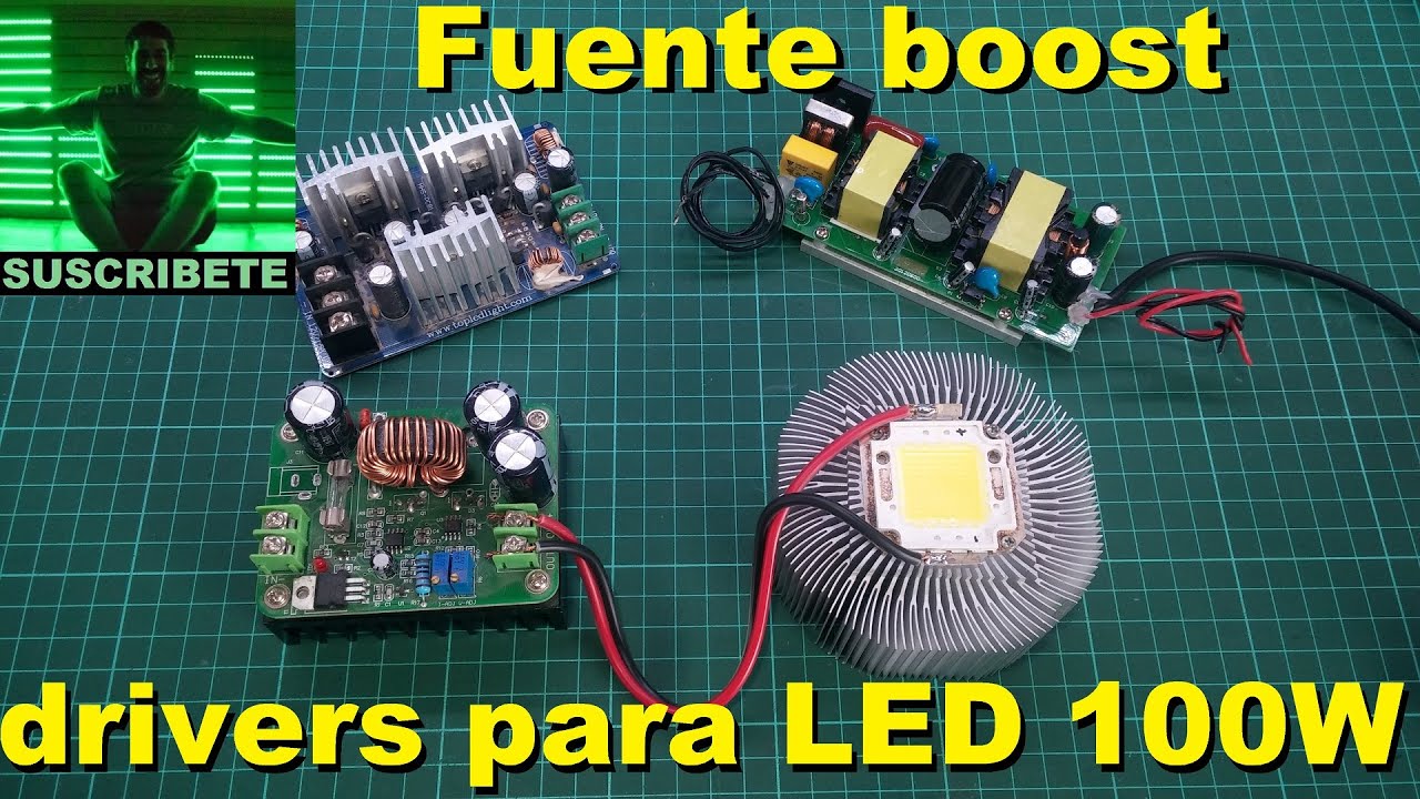 Fuente conmutada elevadora para led de 100w y otros drivers, boost converter