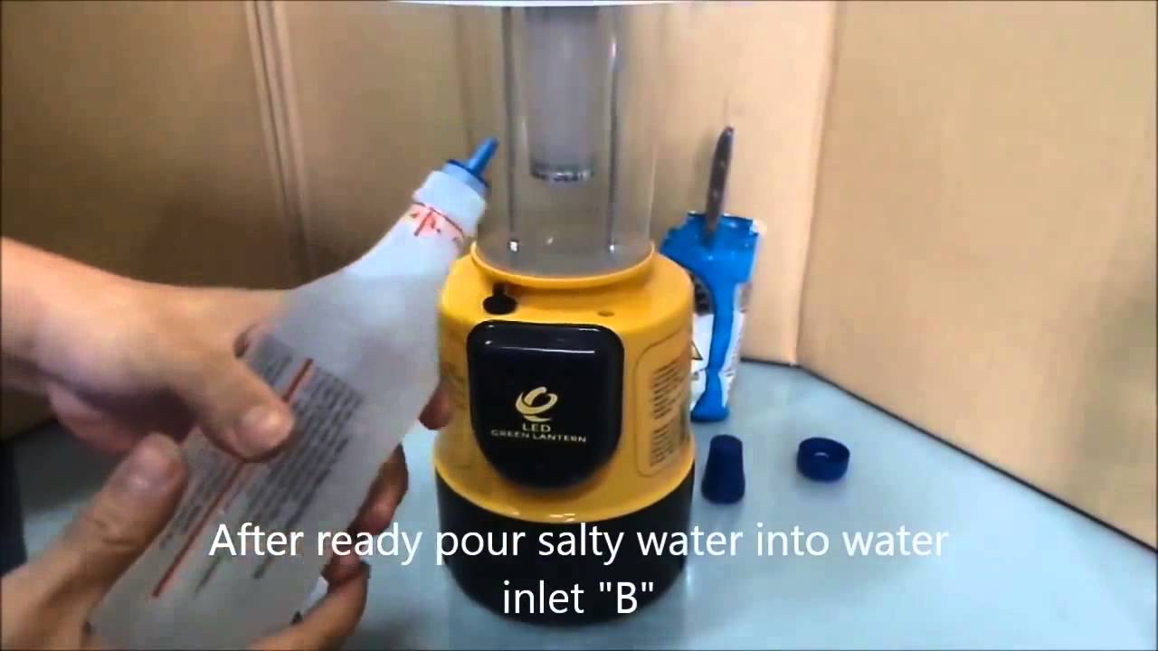 Salt Water Powered Lamp