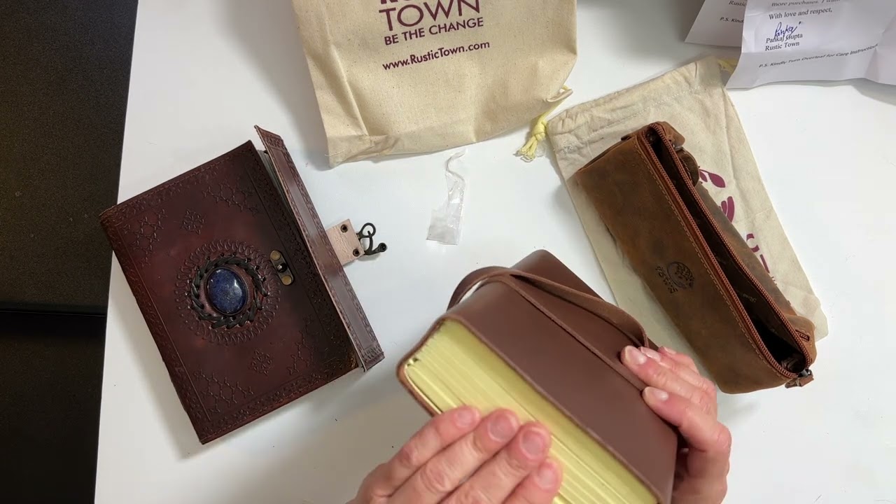 Short Haul and Review of Rustic Town Leather Products - Journal and Purse