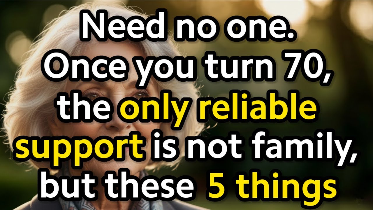 The 5 things seniors must rely on instead of family for happiness, health, and peace!