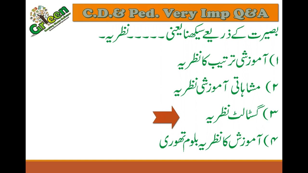 Child Development and pedagogy Quiz in Hindi  Urdu - 01 | Tet | Mahatet | Cet