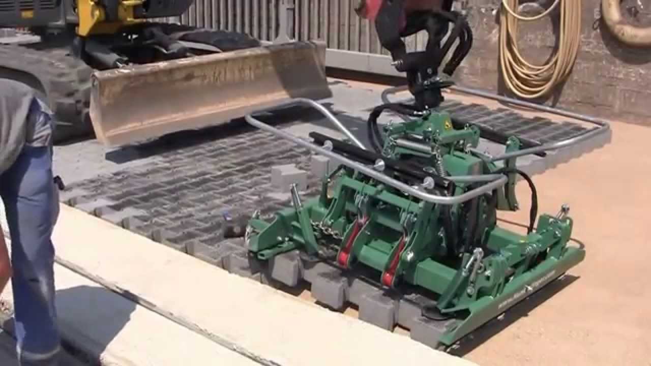 Hunklinger hydraulisk steinklype på gravemaskin