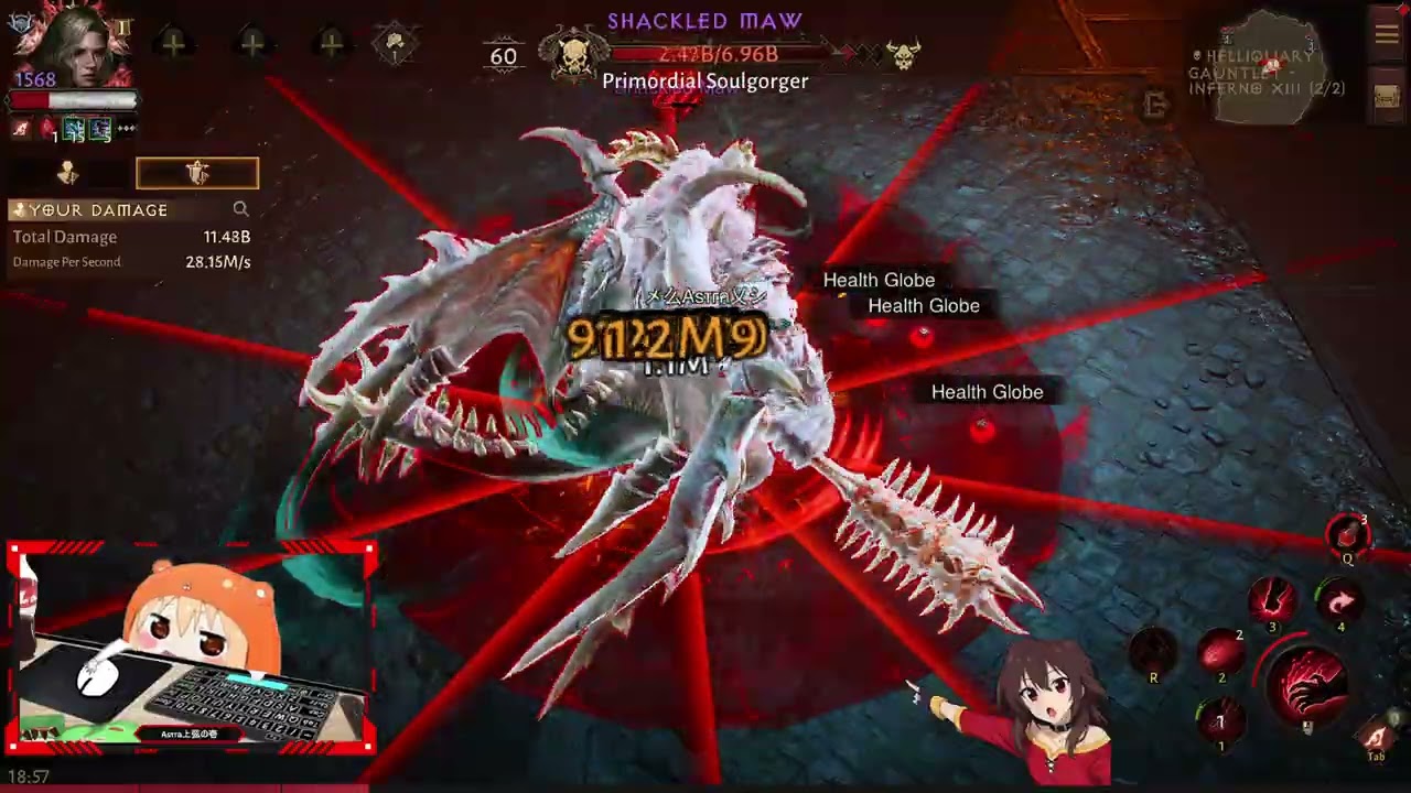 Inferno XIII Helliquary Gauntlet &ndash; Solo Run (8:21) &ndash; Blood Knight | Diablo Immortal