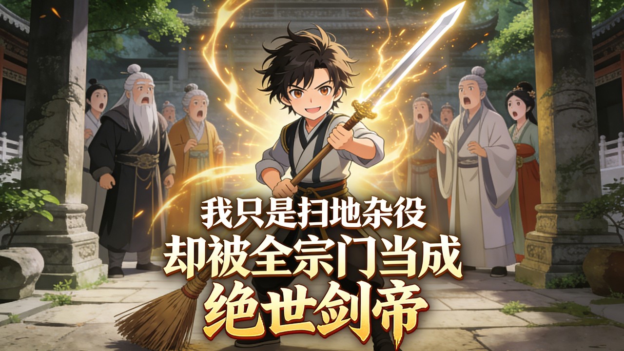 🔥 我只是個掃地雜役，卻被全宗門誤認為絕世劍帝。 #國漫#修仙動漫#搞笑修仙#玄幻動漫#國產動漫#系統動漫#無敵流 #智绘