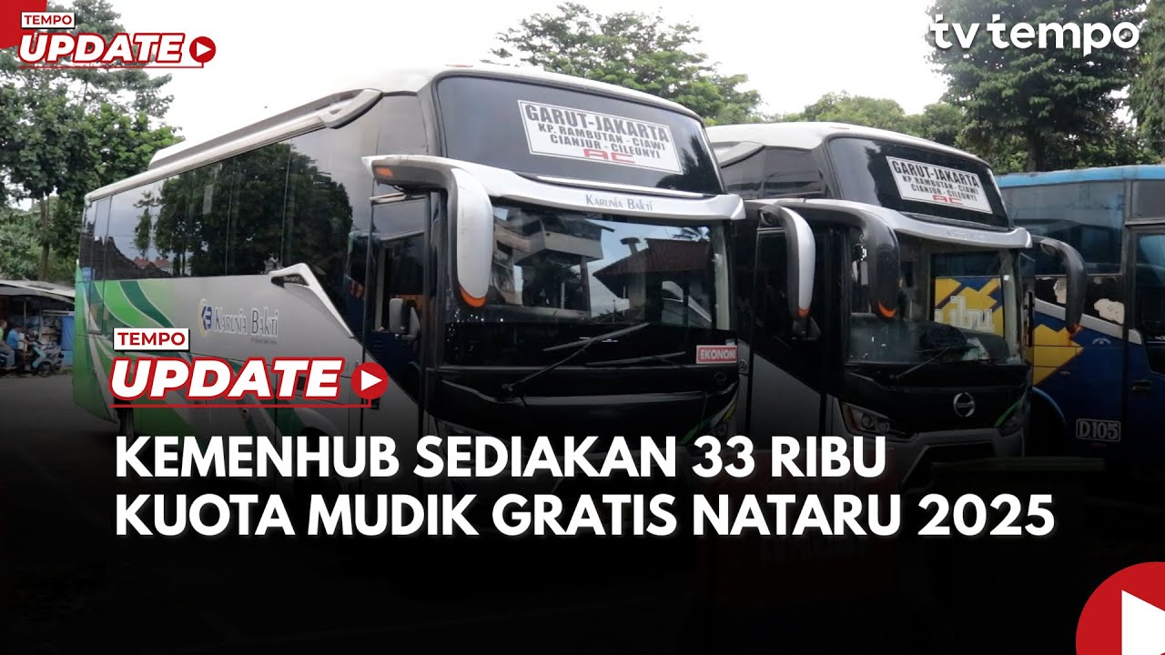 Kemenhub Sediakan 33 Ribu Kuota Mudik Gratis Nataru 2025