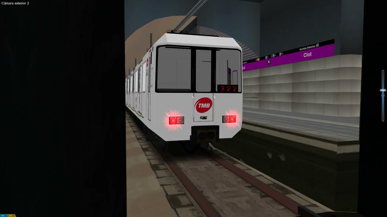 (Open BVE) TMB Linea 2  Paral·lel-Bac de Roda (Barcelona) 