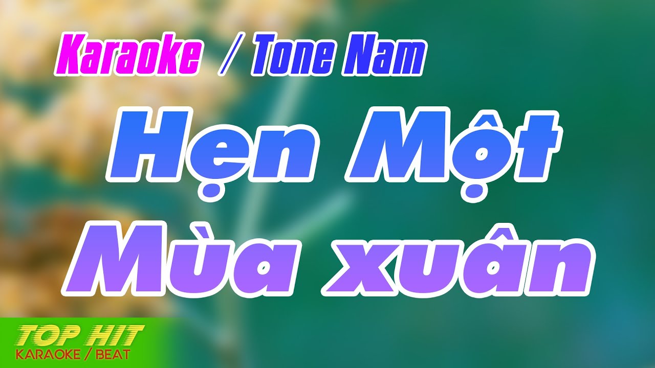 Hẹn Một Mùa Xuân Karaoke Tone Nam | Nhạc Sống Chuẩn Phối Mới Dễ Hát TOP HIT KARAOKE