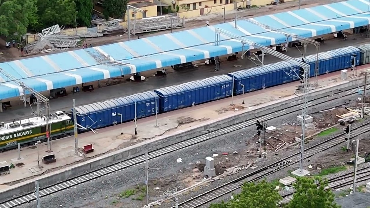 Tenali trains drone video