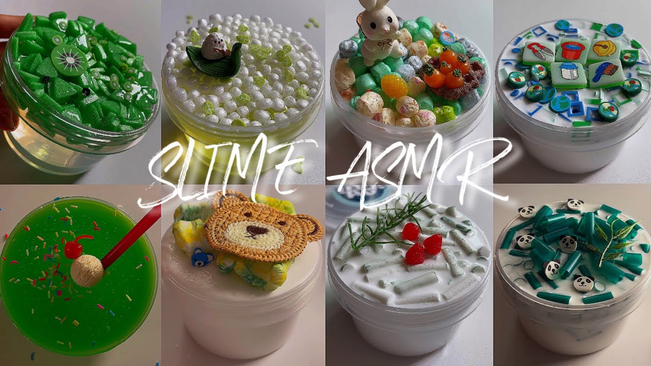 슬라임 모음집 | SLIME ASMR | GREEN ver.💚