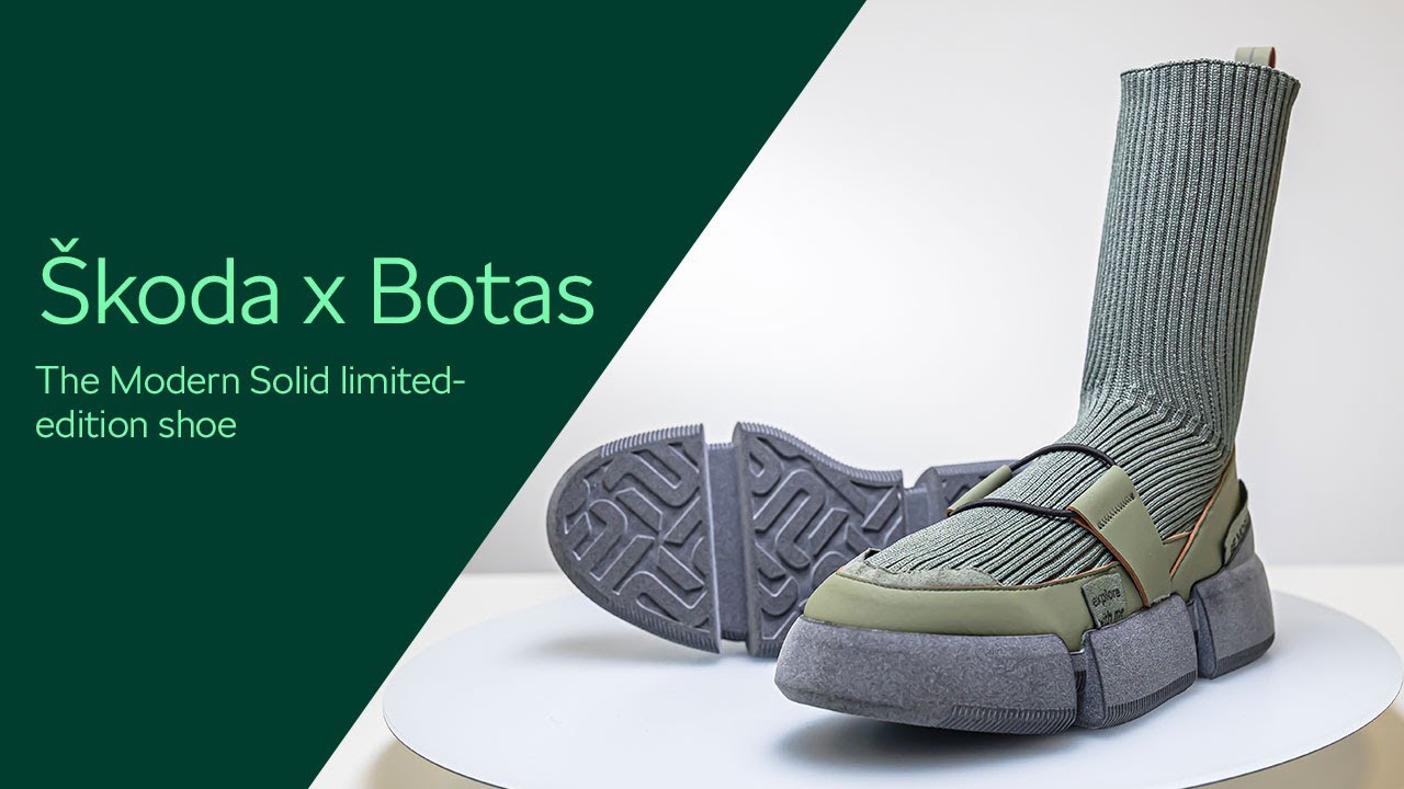 &Scaron;koda x Botas: The Modern Solid limited-edition shoe