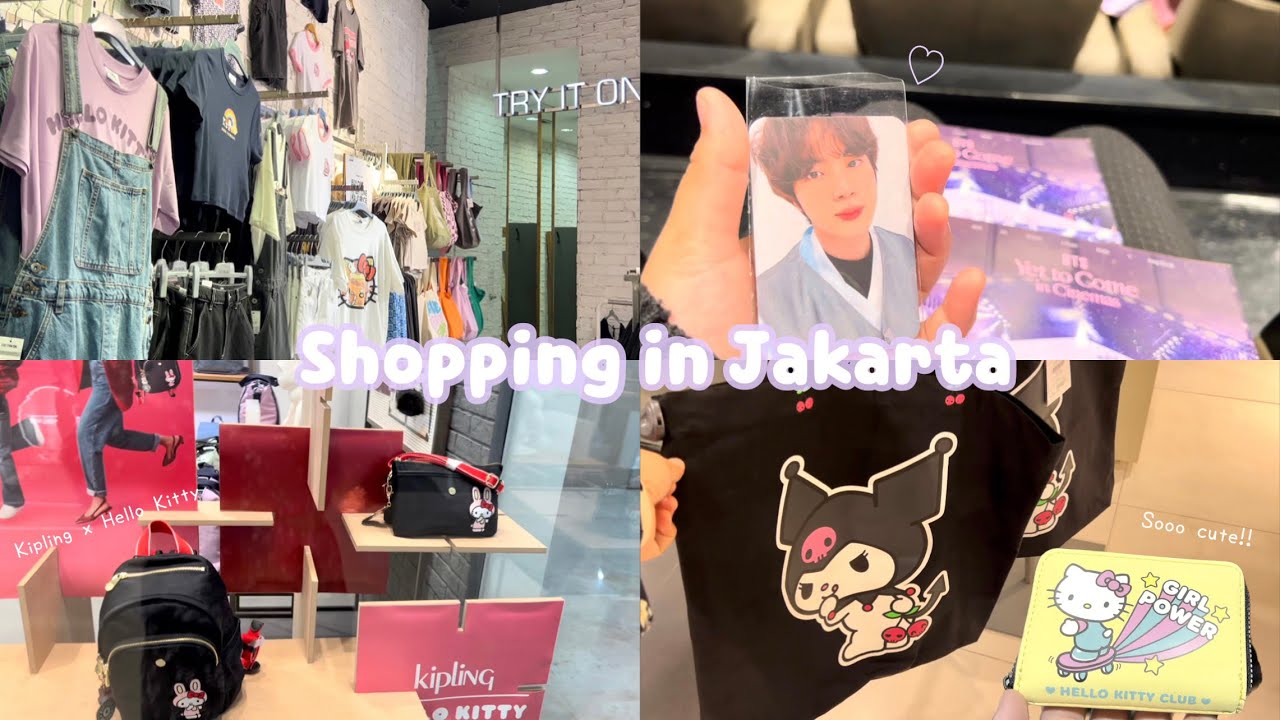Shopping in Jakarta Vlog and Haul 🇲🇨: Kipling x Hello Kitty, Yet to Come in Cinemas, Sanrio stuff