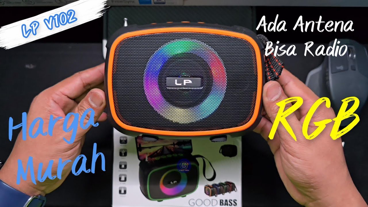 SPEAKER FM Radio Bluetooth LP V102 RGB 8W