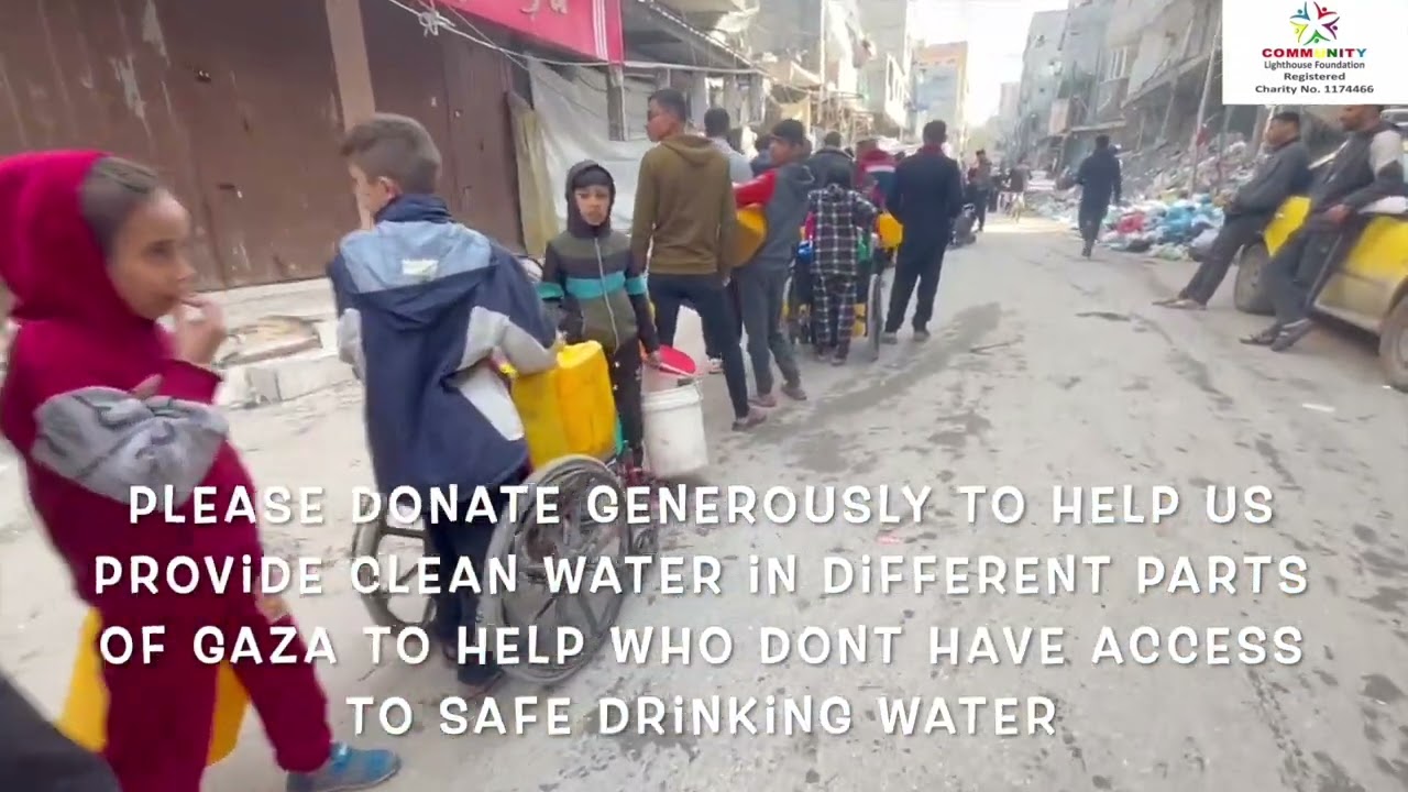 CLEAN WATER DISTRIBUTION IN GAZA | PALESTINE