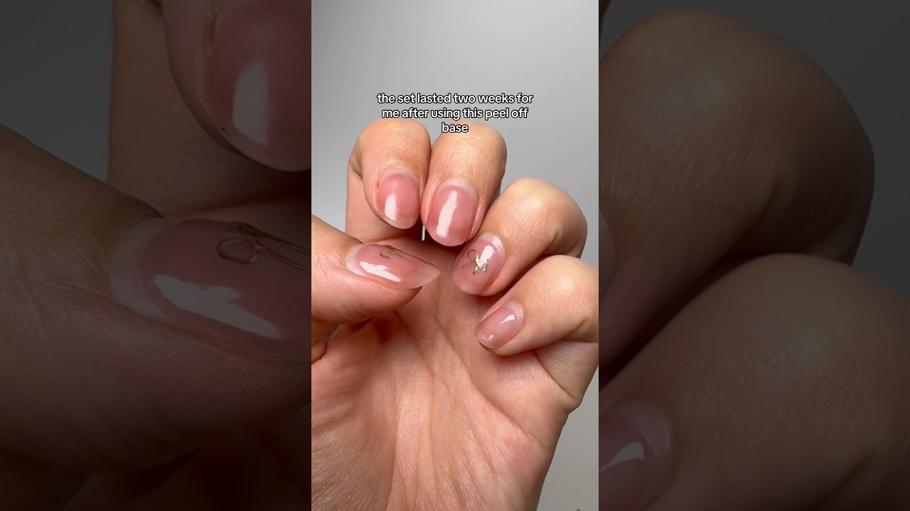 THE Korean peel off base gel for beginners #nails #naildesign