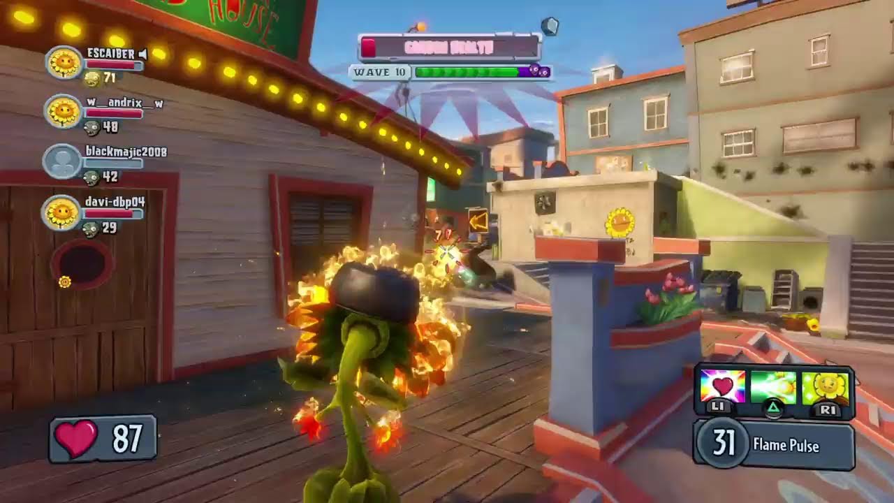 Jugando plantas vs zombies GARDEN WARFARE 1 en directo