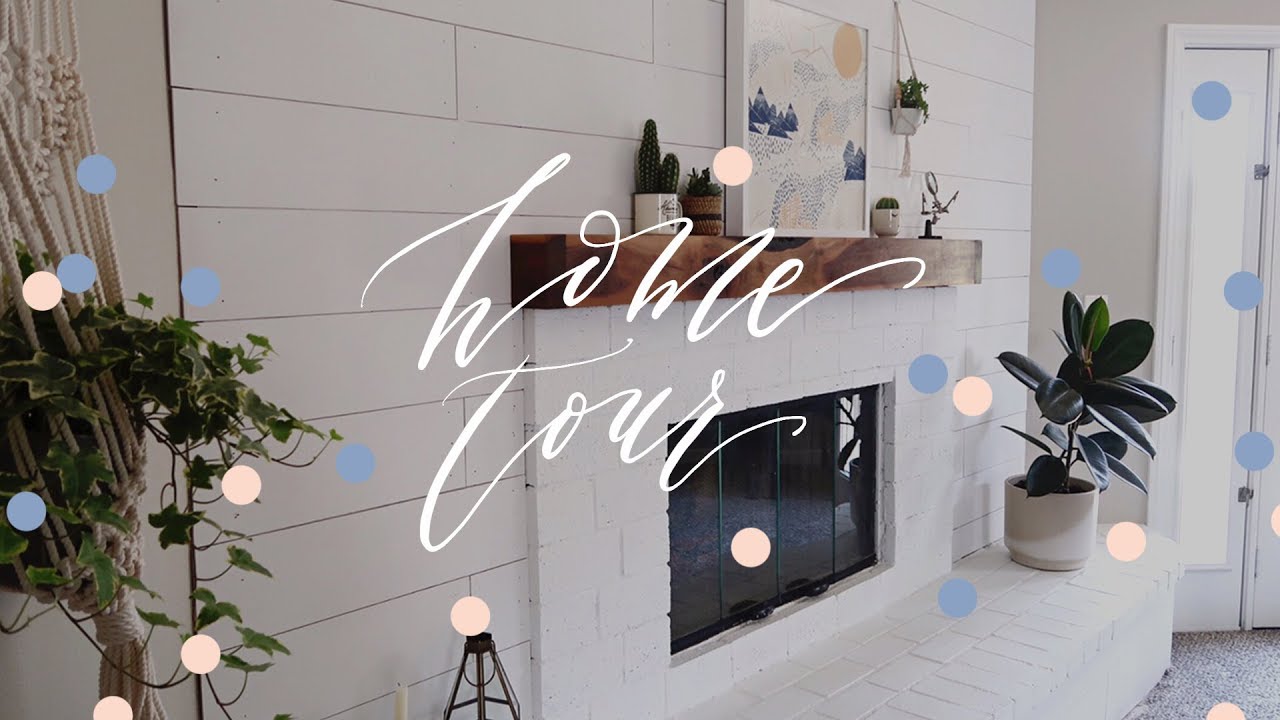 Mid Century Modern Home Tour (Living Room & Kitchen)