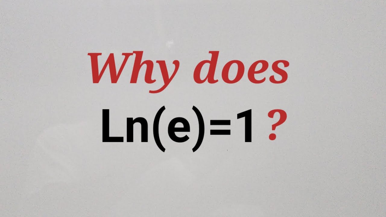 Докажите, что ln(e)=1