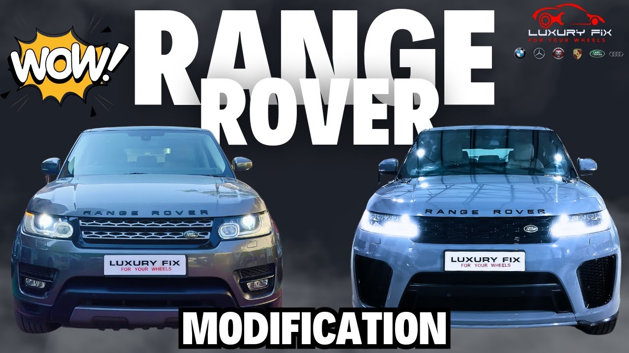 The Range Rover modification at Luxury Fix Mumbai You've Been Waiting For! #autodetailing #luxuryfix