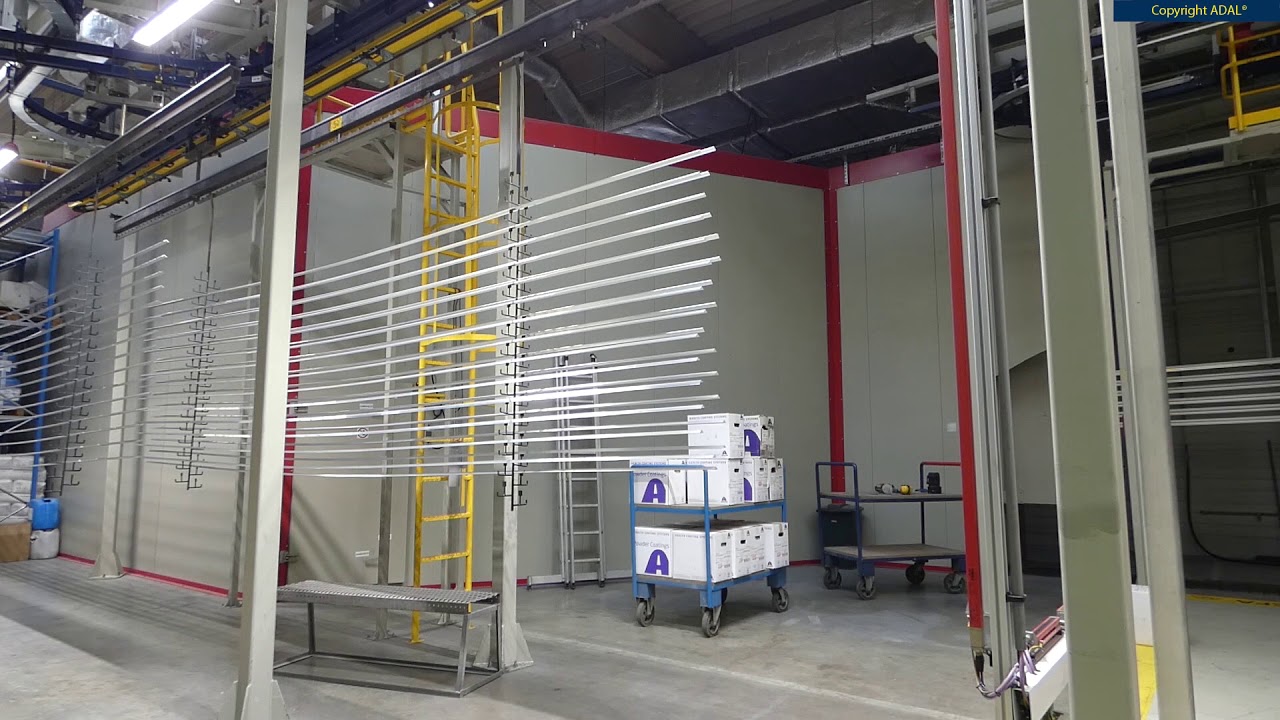 ADAL 170401 Powder coating plant aluminium profiles