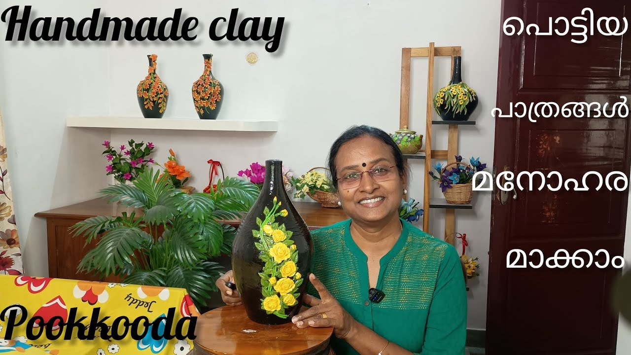 ഉപയോഗിക്കാത്ത മൺപാത്രങ്ങൾ നമുക്ക് മനോഹരമാക്കാം#make cool art even from broken pots and dishes 
