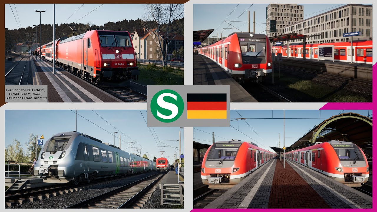 German S-Bahn trains in Train Sim World 2