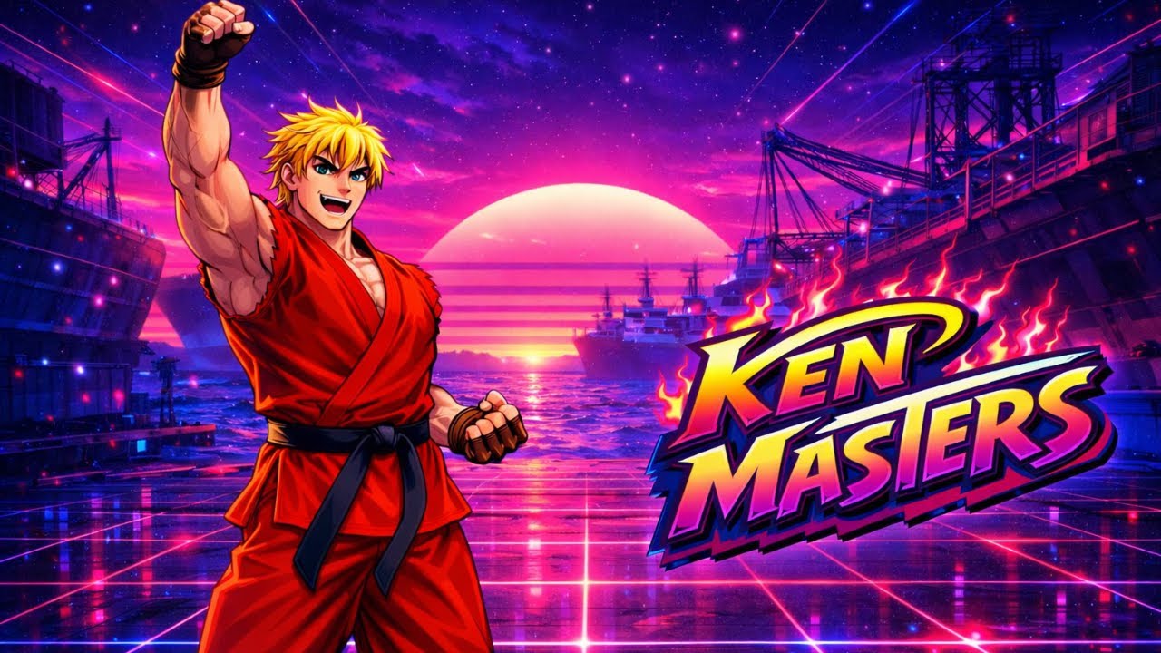 Ken Masters Theme Synthwave Remix | Street Fighter II Tribute