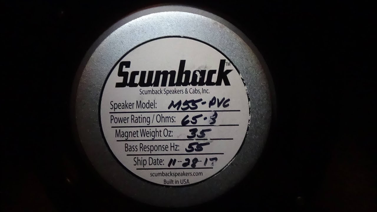 Scumback M55-PVC 65W Speaker Test / Demo w/ Bill's JCM 800 2204 & '78 LP Custom