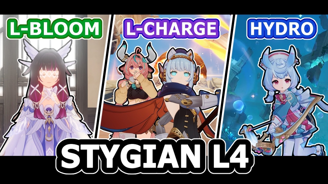Registro Stygian Luna 4 - Fearless (Columbina DPS, Varesa Lunar Charged, Mono Hydro)
