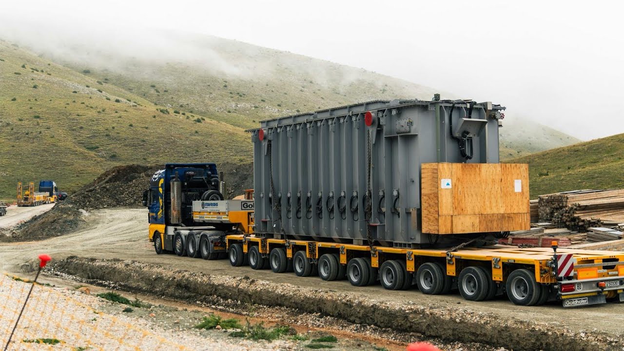 Transport and installation of a 160t transformer for a wind farm