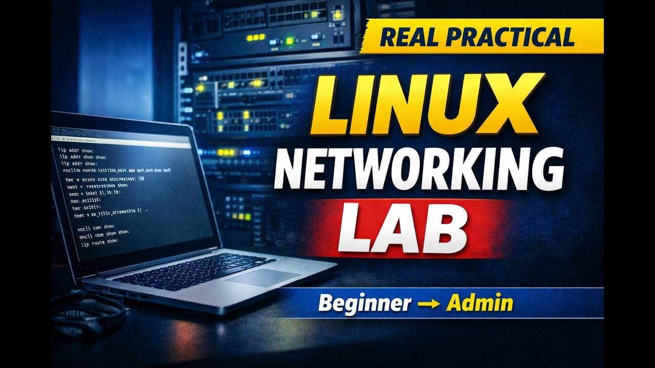Linux Networking Full Practical Course for Beginners to Admins  nmcli, Static IP & Routing Lab