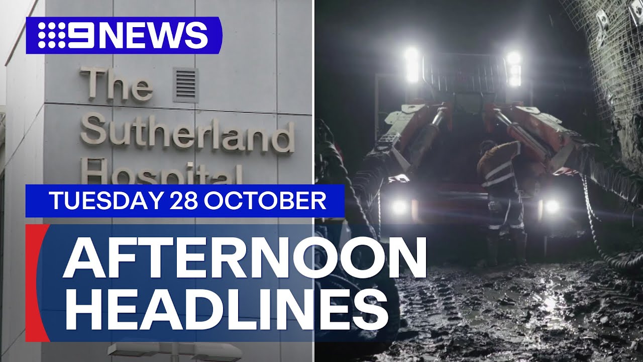 Shocking claims of hospital sabotage; Deadly NSW mine collapse | 9 News Australia
