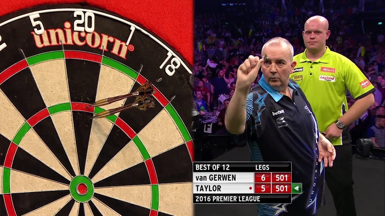 Darts Premier League Döntő 2016 / Összes Kiszálló és 180-as / Phil Taylor-Michael Van Gerwen