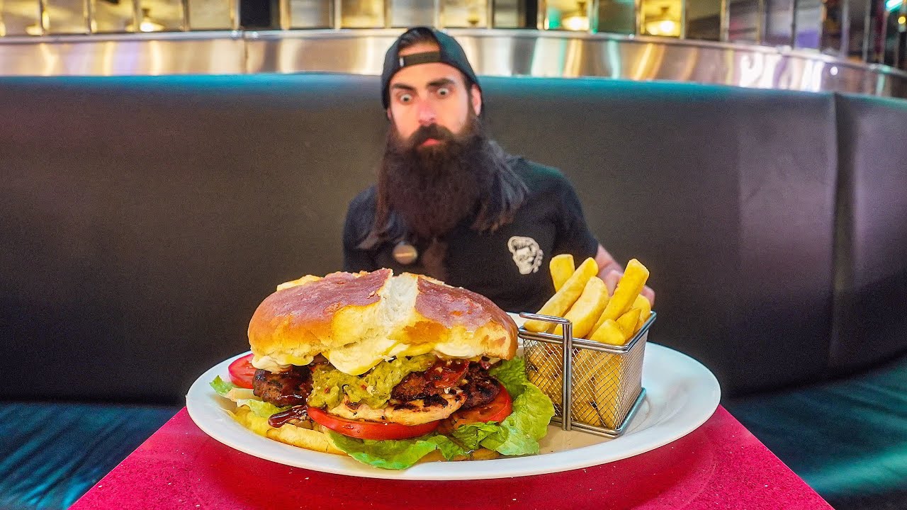 FINALLY ATTEMPTING SCOTLAND'S BIGGEST BURGER CHALLENGE! | BeardMeatsFood
