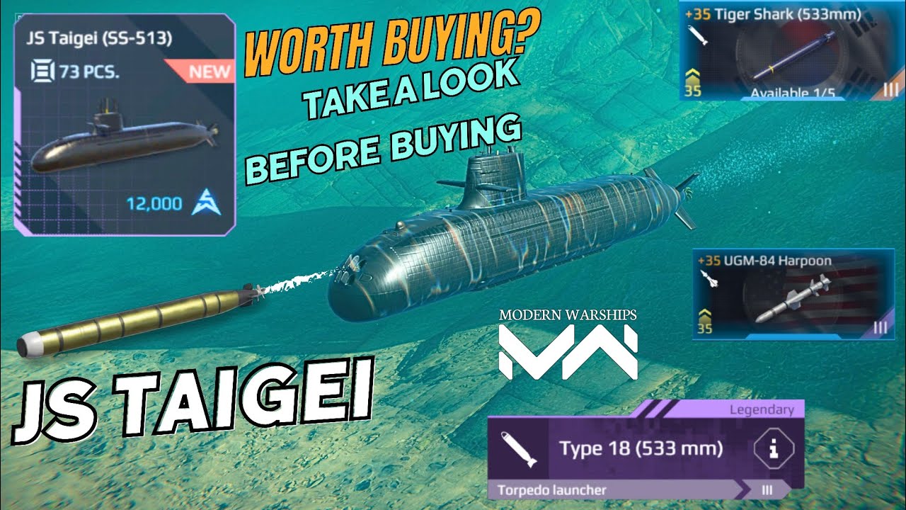 JS Taigei (SS-513) - is this worth buying? Price 12K Artcoin | Modern Warships