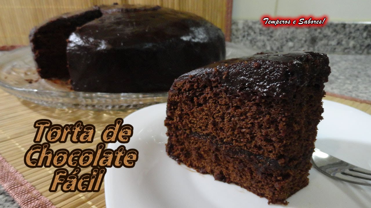 TORTA DE CHOCOLATE f&aacute;cil y de licuadora