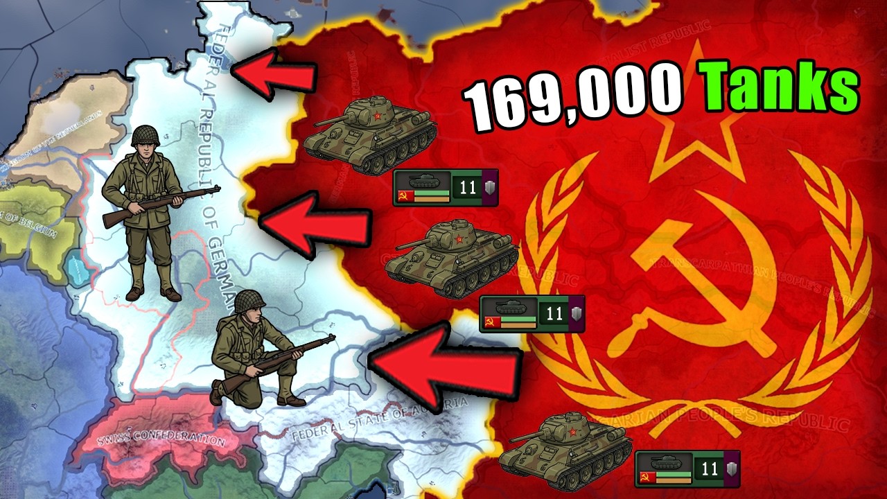Using 169,000 Tanks to launch the Largest Tank Offensive in HOI4 History.