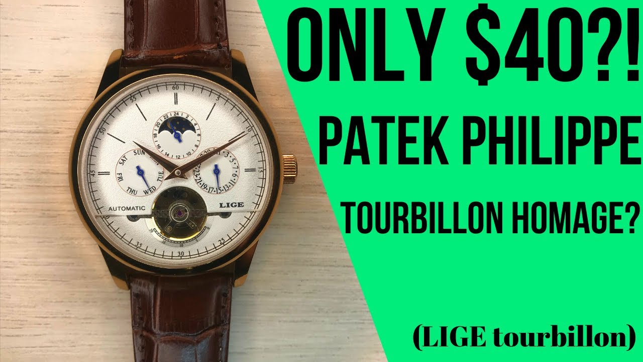 LIGE Open Heart Tourbillon Watch Review: Patek Phillipe Homage FOR $40?