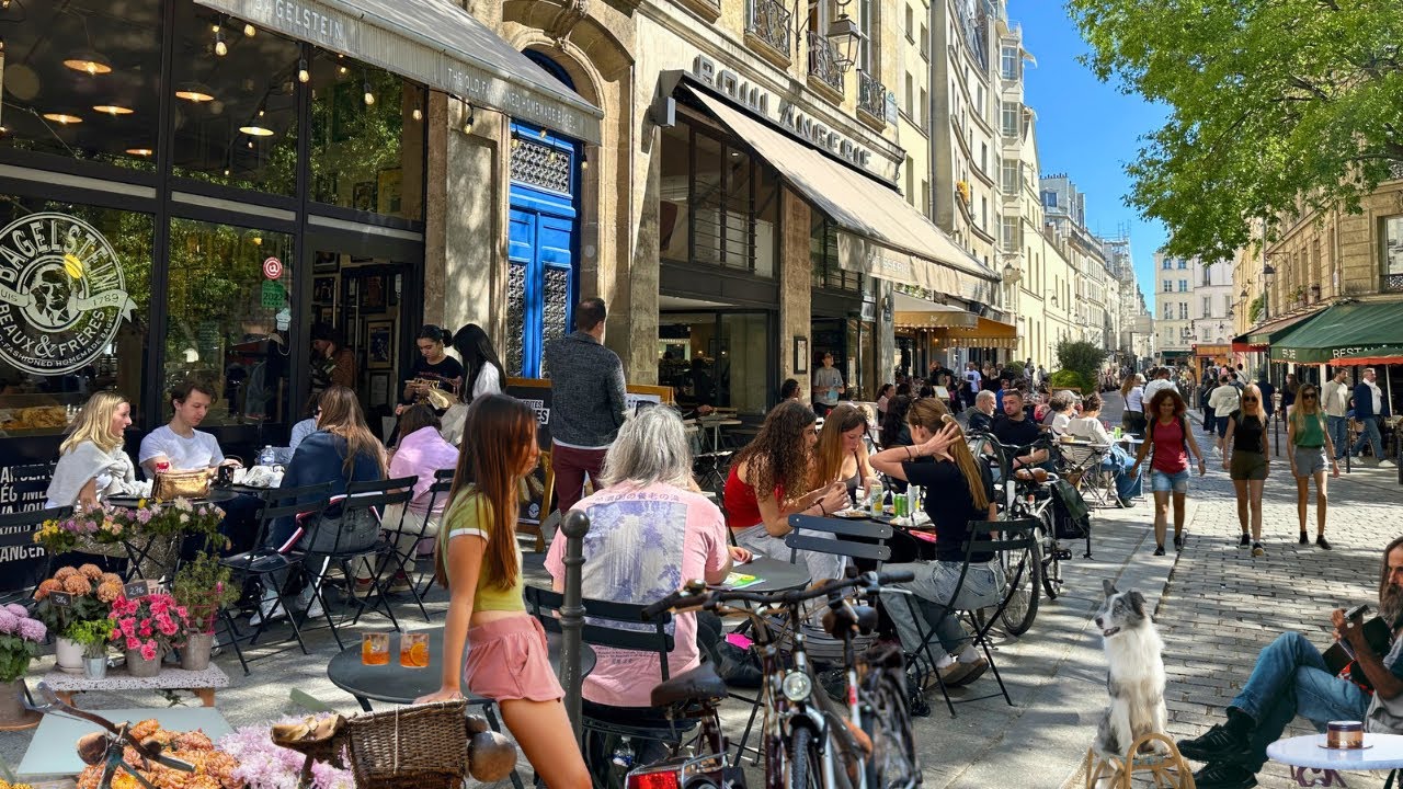 11 April 2026 PARIS 🇫🇷 FRANCE 💜☀️🩷✨ PARIS COLORFUL STREET WALK BRIGHT | SUNNY DAY WALK