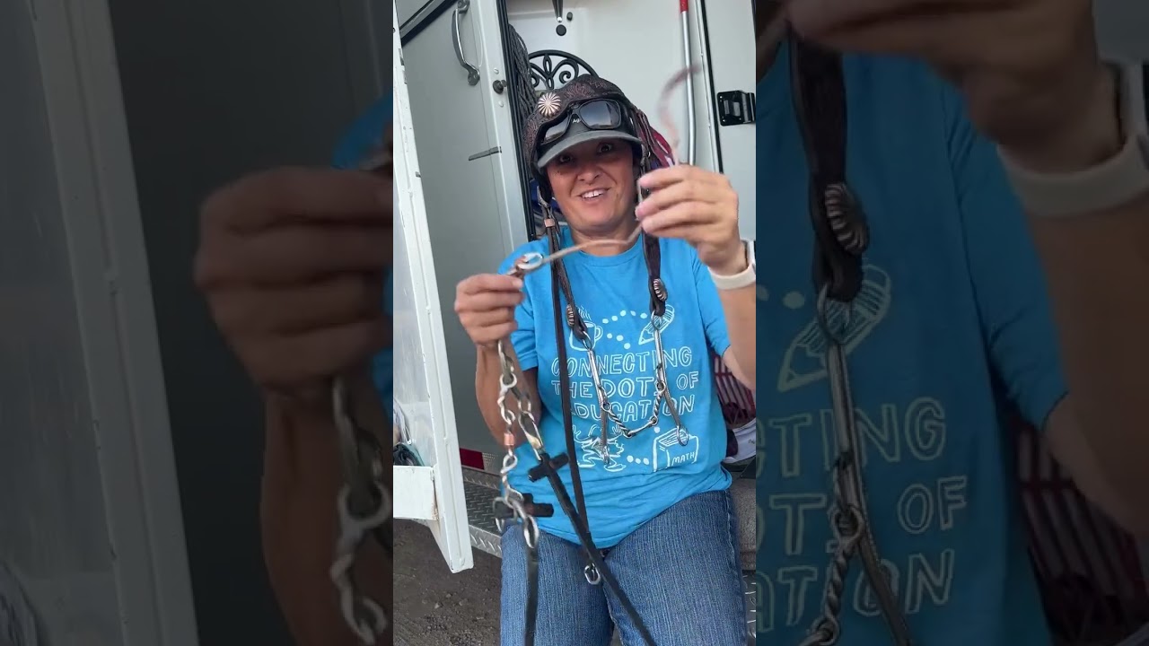 Placing your bit on your head stall #beginnerhorseowner #horse #beginners #tack #notexperts