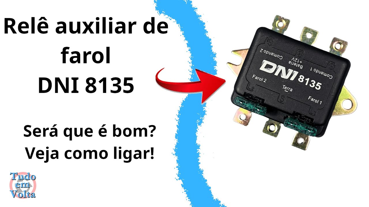 Relê auxiliar de farol DNI 8135 como ligar, é bom, vale a pena, custo benefício, review
