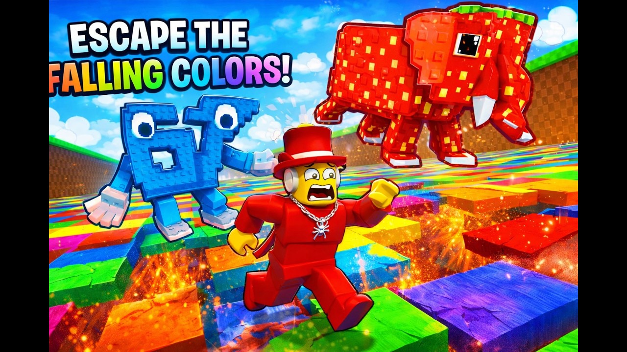 ESCAPE THE FALLING COLOR FOR BRAINROTS