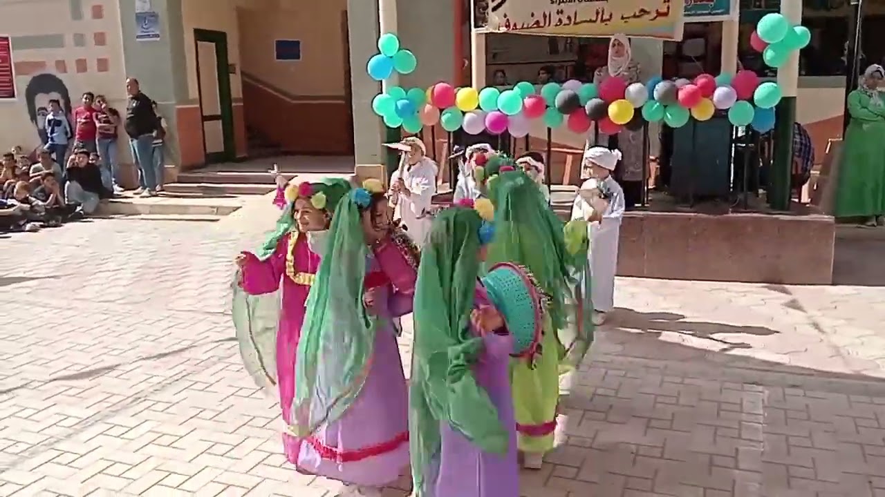 #استعراض الأطفال اللون الأخضر ـ روضة الشهداء بمنشأة الأمراء ـ الغربية #حفلات ـ الروضات#يوم الطفولة #