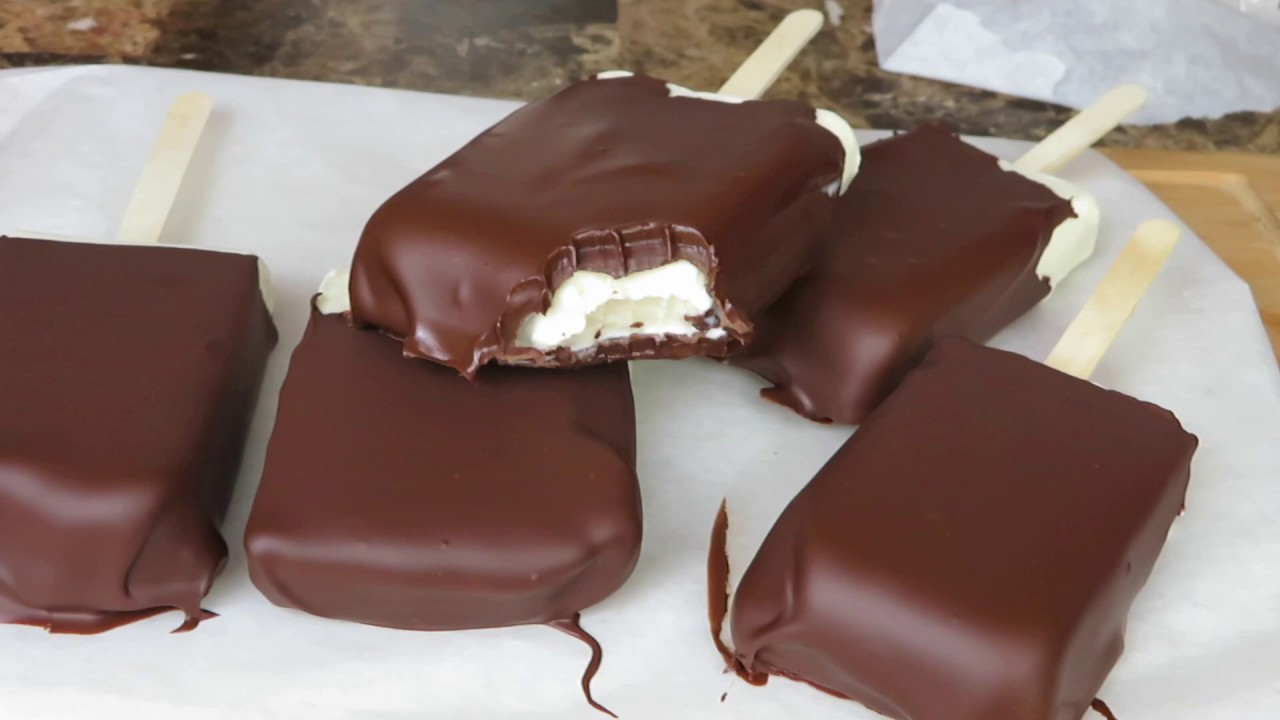 PALETAS TIPO MAGNUM CASERAS SOLO 3 INGREDIENTES