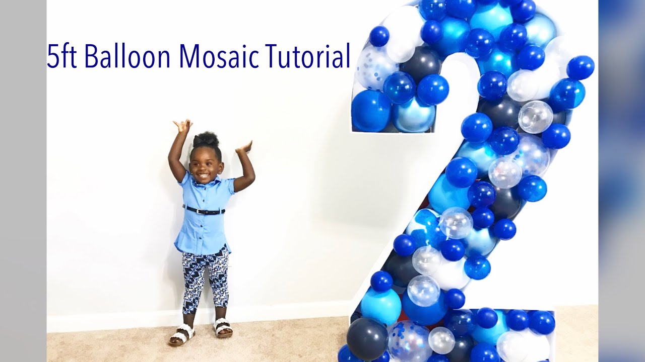 DIY 60 inch, 3D Balloon Mosaic Number / Letter Tutorial