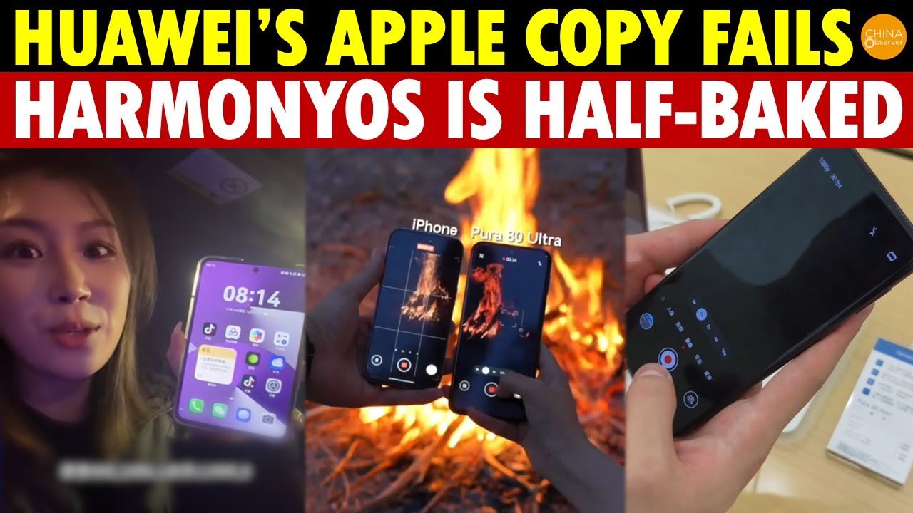 Huawei&rsquo;s Apple Copy Fails: HarmonyOS Half-Baked, Claims 100% Domestic, Yet Key Buttons Are Japanese
